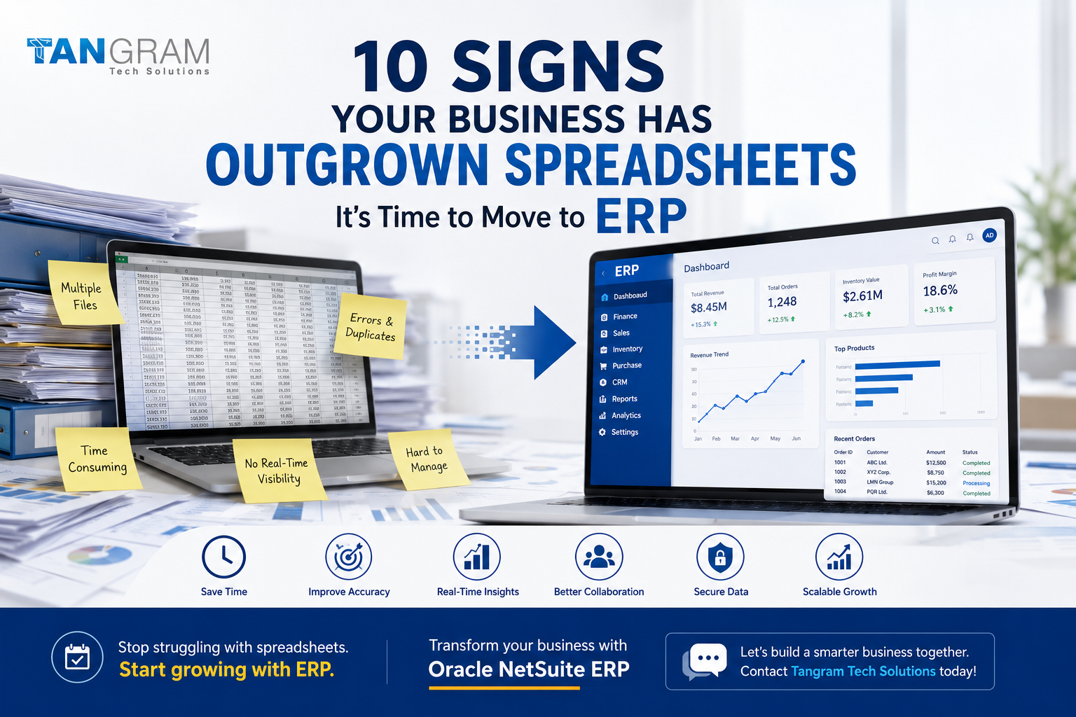 10 Signs Your Business Has Outgrown Spreadsheets: When to Move to ERP